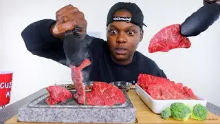 COOKING A STEAK ON A STONE!