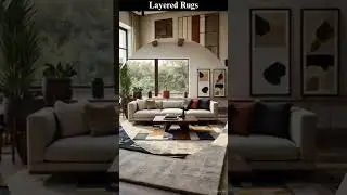 Layered Rugs for Depth & Warmth  Stylish Home Decor Ideas #Shorts