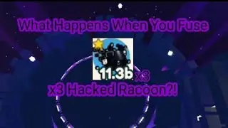 WHAT HAPPENS WHEN YOU FUSE x3 Hacked Racoon?! | Pet Simulator X