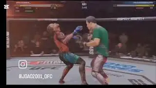 Primeira vez jogando UFC 5 ( online)que luta braba 😎#ufc5 