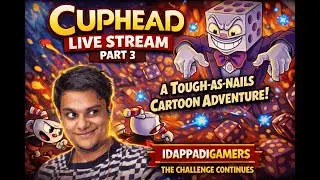 Cuphead Live Stream Part 3 | Confident Run 😎 | Like Target: 30