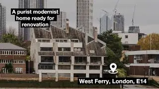 A Modernist property project on the Thames in London for sale. #uniquepropertycompany