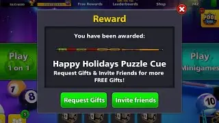 8 Ball Pool Happy Holidays Puzzle Cue For All Link In The Description 👇