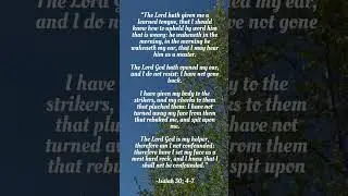 Isaiah 50: 4-7 #Isaiah50v4 #PalmSunday2025 #palmsunday #bibleverseoftheday