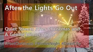 Deep Sleep Winter Night 🌙 Quiet Street Ambience & Gentle Music (Insomnia Relief)