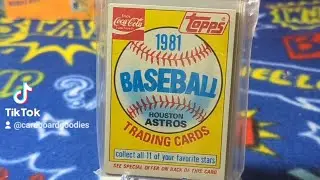 Old Card Shop Inventory: 1981 Coca-Cola Houston Astros Team Set