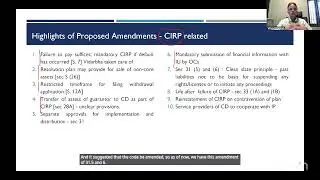 Discussion on IBC Amendment Bill, 2025