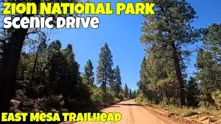 Zion National Park 4K East Mesa Trailhead Observastion Point to Zion Highway.