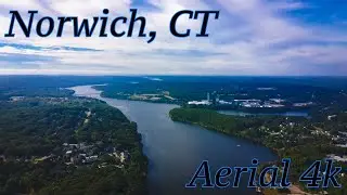 Scenic Drone Flight Over Norwich, CT | Aerial 4K Views