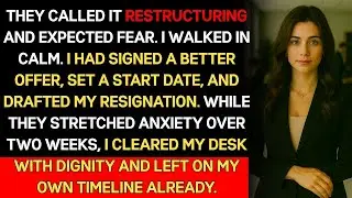 Restructuring Announced, My Resignation Was Ready...!
