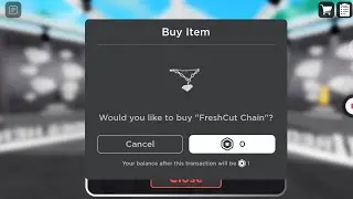 Gg Got The FreshCut Chain! Roblox Free Ugc Limited Item!