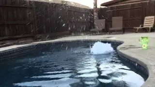 Dry Ice Explosion under water