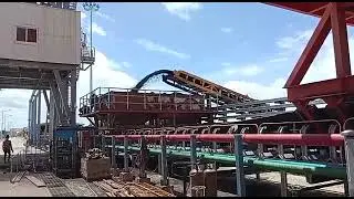 Coal unloading by self unloader