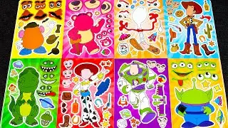 TOY STORY STICKER BOOK MAKEOVER | WOODY, BUZZ LIGHTYEAR & FRIENDS ADVENTURE!