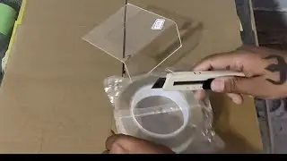 Double tape and transparent shoe stand for glass
