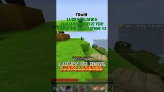 Unfair Lucky Block | Lucky Islands #shorts #minecraft #campingchallenge