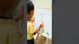 what is he drawing?🍎 🦚🏡 🐢 #shorts #toddlerdrawing #drawingforkids