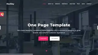 Radley - One Page HTML Template