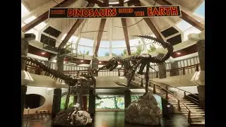 Jurassic Park Visitor Centre Environment Unreal Engine 5