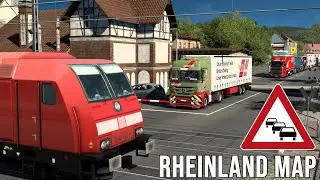 ETS2 Rheinland Map I STAU und viel Verkehr in Koblenz [2972] EURO TRUCK SIMULATOR 2