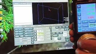 CNC pendant PathPilot test TFTPendant. #cnc pendant #cnc remote control #cnc