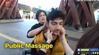 Ice Poseidon Gets a Massage From Strangers in Public!