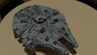 Construction of my CGI Lego Millenium Falcon