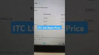 ITC Ltd Share price Today #marketanalysis #sharemarket