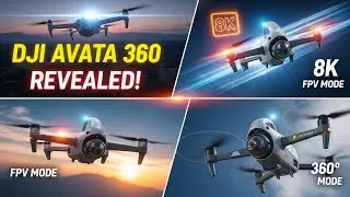 DJI Avata 360 &mdash; это РЕАЛЬНОСТЬ! Представлен дрон нового поколения с обзором 8K на 360&deg; и режимом ...