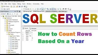 sql tutorial - How To Count Number Of Rows Based On Year In SQL Server
