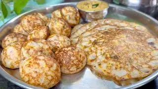 దూదిలాంటి మెత్తని పుల్లట్లు పొంగణాలు కేవలం బియ్యంతో కమ్మనిరుచితో Pullattu Recipe in Telugu|Ponganalu