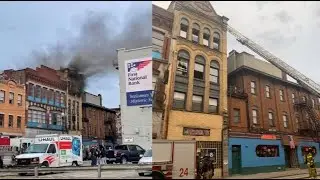 13 people displaced, kitten rescued after large fire rips through apartments above South Side bar