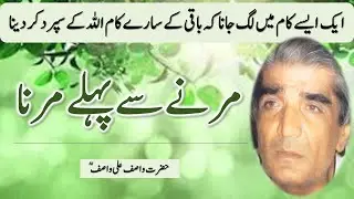 یہ ایک مشائدہ ہے لیکن اسے جذب کرنا ہر آدمی کے بس کی بات نہیں ہے اا حضرت واصف علی واصفؒ