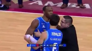PELEA ENTRE  ZARAGOZA Y  BURGOS ACB