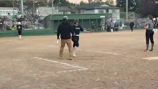 Soscol Auto Body and Conwell Insurance bat in the second games of Majors' and Seniors' title series