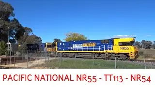 Pacific National Steel Train Chiltern Victoria 21 April 2021