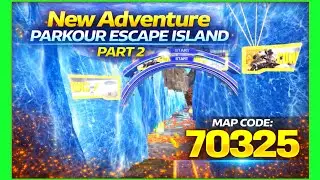 😱 New Adventure Parkour Escape Island | BGMI WOW MODE PARKOUR 🔥 | Map Code 70325
