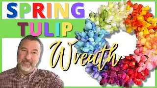 Colourful Spring Tulip Wreath