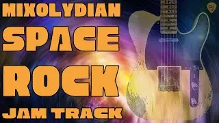 🎸 Mixolydian Space Rock Jam Track | Guitar Backing Track (E Mixolydian)