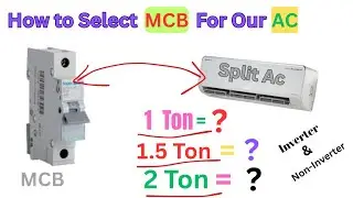 How To Calculate Power Consumption and MCB For Ac || Ac ke liye Mcb Select Kaise kare || #Mcb #hvac