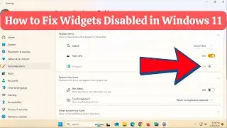 Как исправить отключение виджетов в Windows 11 | Исправление проблемы с отключением виджетов