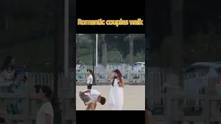 Romantic couples walk #china #travel #beach #girl