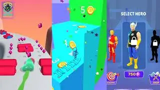 Blob Runner 3D vs Ladder Race vs Mashup Hero 3D | Bestops Android Games Play