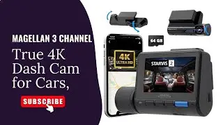 MAGELLAN DR50 3-канальный видеорегистратор True 4K &mdash; 4K фронтальная камера + 2K широкоугольная ка...