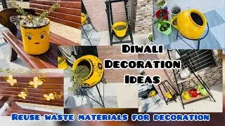 Reuse Waste Material for decoration | Diwali Decoration Ideas | Easy Home Decor ideas.