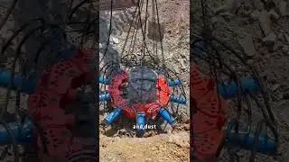 Unbelievable! Round Pile Breaker: The Expert in Pile Removal #excavator #unstoppable