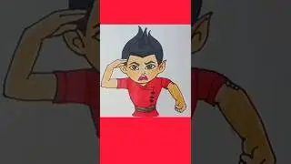 How to drawing little Singham cartoon easy step by step | little Singham #littleartists #shorts #art