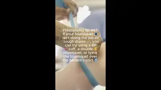 Always double-check your facility's rules before trying these tourniquet tricks 🫶