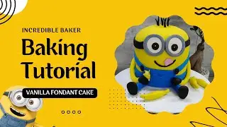 Rich Vanilla Sponge Truffle Fondant Minion Character Cake Baking Class Incredible Baker minion cake