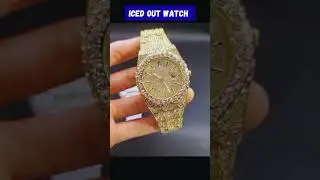 💎 Cartice Iced Out Watch &ndash; Ultimate Bling Style ⌚ #cartierwatch #cartier #watch #icedoutwatch #coin